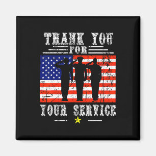 Sie für Ihre Dienste Patriotic - Veterans Day for Magnet