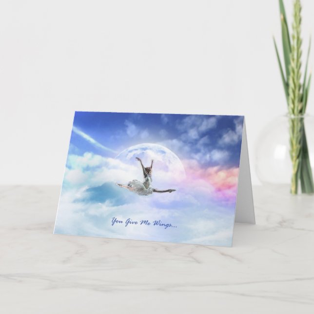 Sie geben mir Flügel Karte (Vorderseite)