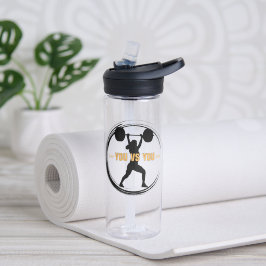 Sie gegen Sie Fitness Motivation Trinkflasche