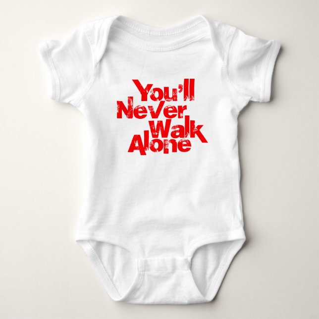 Sie gehen nie allein baby strampler (Vorderseite)