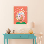 Sie gehören zu den Wildblumen Bloral Lady Art Leinwanddruck<br><div class="desc">Eine schöne Wandkunst Leinwand drucken so einzigartig wie Sie sind! Brillieren Sie Ihren Platz mit unserer blühenden Wildblume Lady Art Leinwand drucken. Handgemalt und oh-so schön,  präsentiert sich diese Kunst mit einer atemberaubenden Dame mit einer skurrilen Wildblume-Frisur. Original handgeschriebene Kunstwerke und Design von Moodthology Papery.</div>