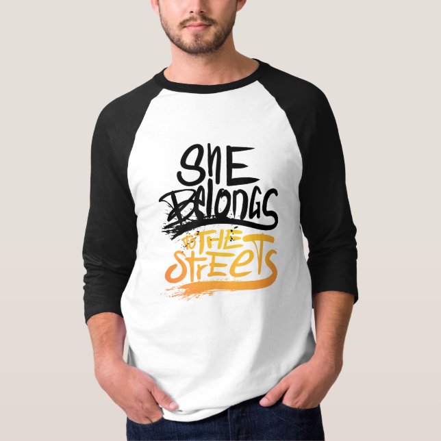 Sie gehört zu den Straßen, Nur ein Ort T-Shirt (Vorderseite)