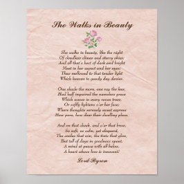 Sie geht in Beauty Lord Byron Liebe Poster