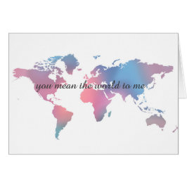 Sie gemein die Welt zu mir