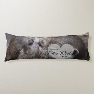 Sie gemeine Otter-Welt zu mir Otter-Liebe-Küssen Seitenschläferkissen