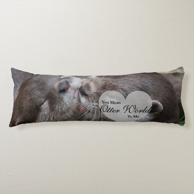 Sie gemeine Otter-Welt zu mir Otter-Liebe-Küssen Seitenschläferkissen (Vorderseite)