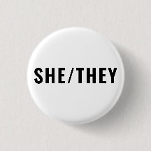 Sie Geschlecht Pronouns Schwarzweiß einfach