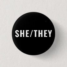 Sie Geschlecht Pronouns weiß und schwarz einfach