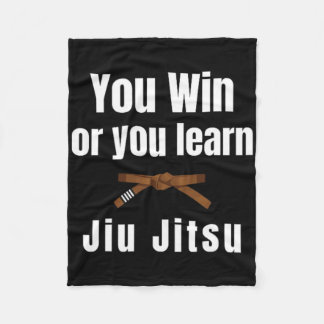 Sie gewinnen oder Sie lernen Jiujitsu Judo Karate Fleecedecke