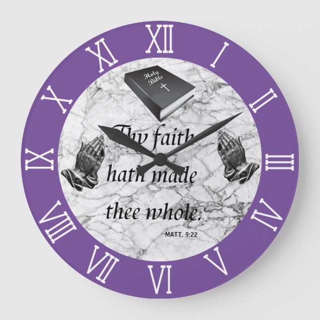 SIE GLAUBEN GROSSE KLOCK GROßE WANDUHR (Vorderseite)