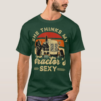 Sie glaubt, meine Traktoren sexy Farm Bauer Farm T-Shirt