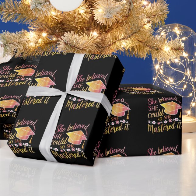 Sie glaubte, dass sie es schaffen könnte, es zu me geschenkpapier (Feiertage)