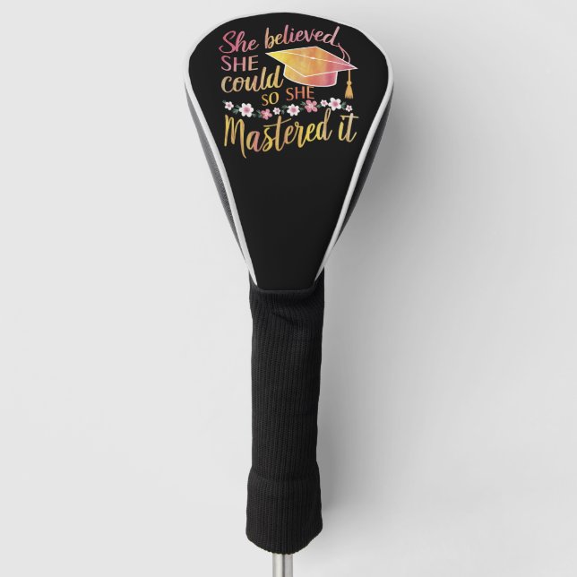Sie glaubte, dass sie es schaffen könnte, es zu me golf headcover (Vorderseite)
