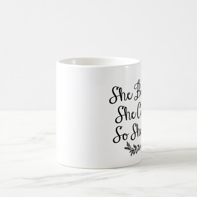 Sie glaubte, dass sie könnte, also sie, kaffeetasse (Mittel)