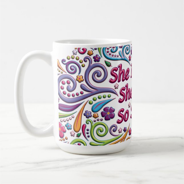 Sie glaubte, dass sie könnte, also sie kaffeetasse (Links)