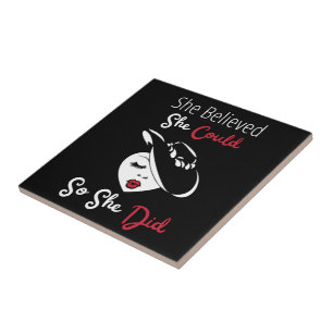 Sie glaubte, sie könne also Keramik spielen Fliese