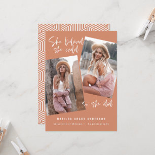 Sie glaubte, sie könne es, also tat sie Abschluss