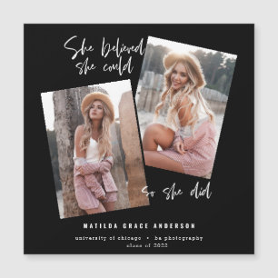 Sie glaubte, sie könne es, also tat sie Abschluss Magnetkarte