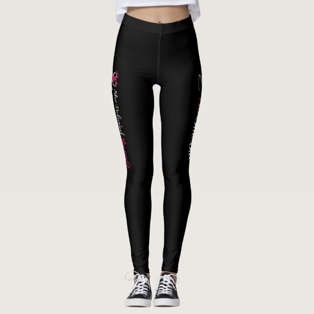 Sie glaubte, sie könne es schaffen, sodass sie Leg Leggings (Vorderseite)