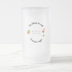 Sie glaubte, sie könnte also eine Sangria haben Mattglas Bierglas