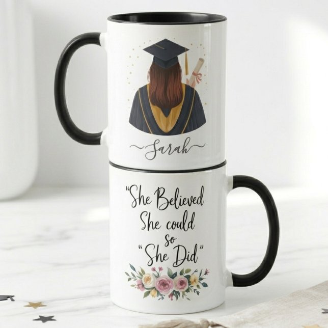 Sie glaubte, sie könnte es, also tat sie es Abschl Tasse (Von Creator hochgeladen)