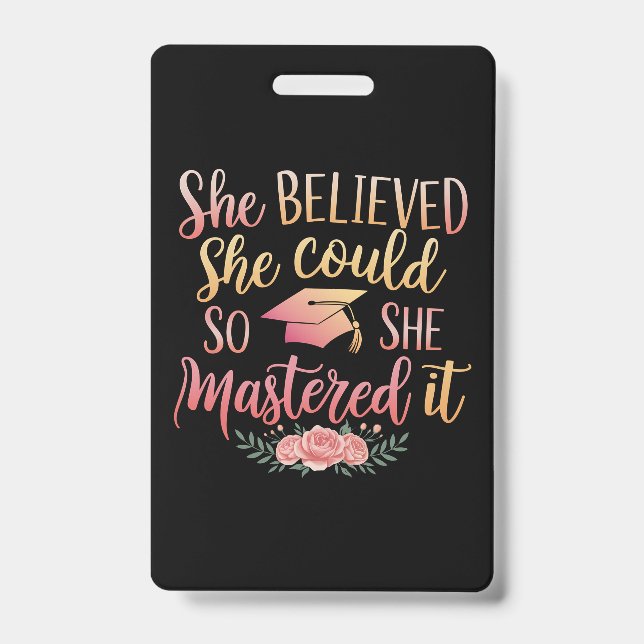 Sie glaubte, sie könnte es schaffen ausweis (Vorderseite)