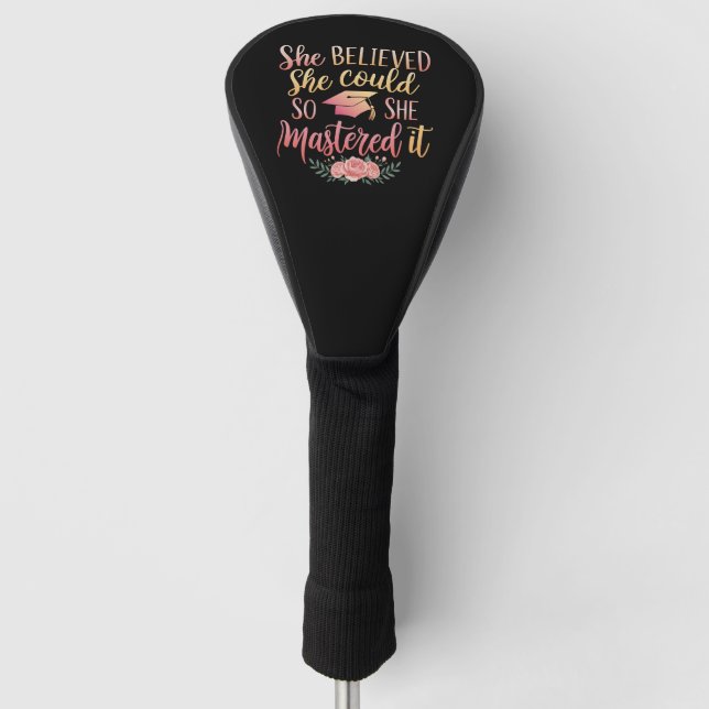 Sie glaubte, sie könnte es schaffen golf headcover (Vorderseite)