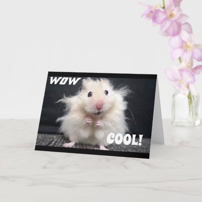 SIE GOT ***A PUPPY*** GRATULIERUNGEN** KARTE (Orchidee)