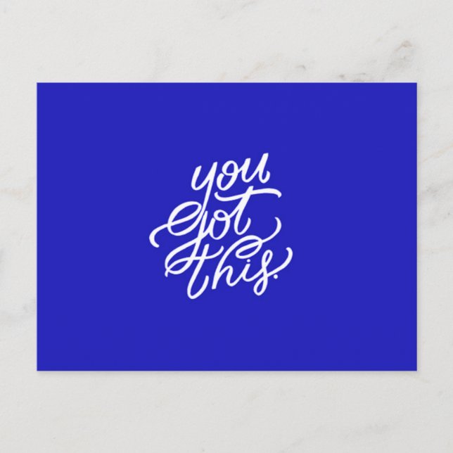 SIE GOT DIESE MOTIVIEREND QUOTEN ERMUTIGUNG MOT POSTKARTE (Vorderseite)