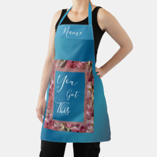 Sie Got diese rosa Frühlingsblüten Inspiration Schürze