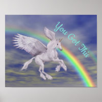 Sie Got dieses fliegende Einhorn Regenbogen Inspir