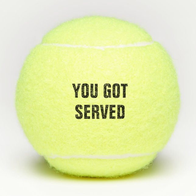 Sie got gedient tennisbälle (Vorderseite)