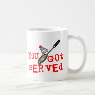 Sie got gedientes Badminton Kaffeetasse