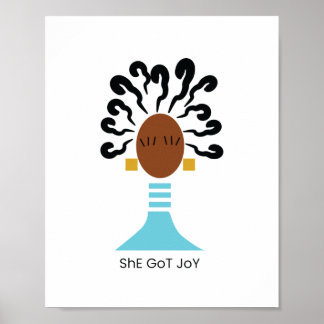 Sie Got Joy Print Poster