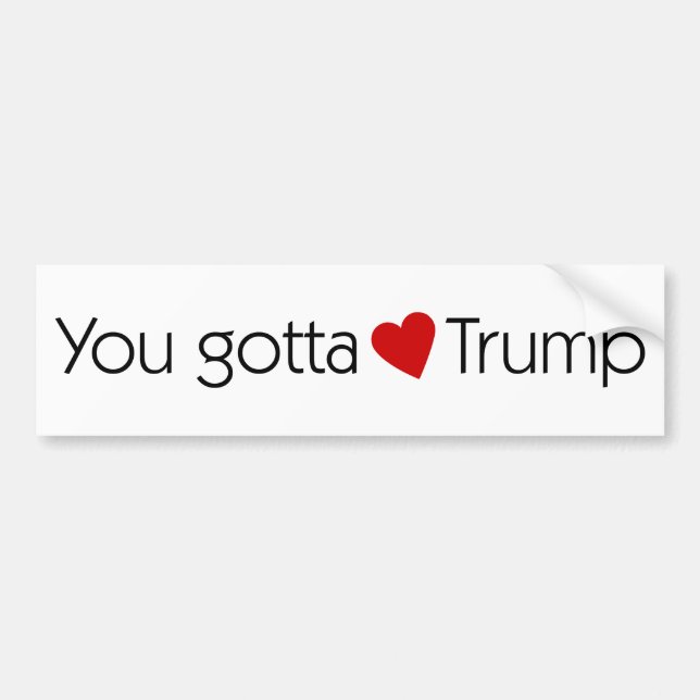 Sie got zum Liebe-Trumpf - Donald Trump für Autoaufkleber (Vorne)