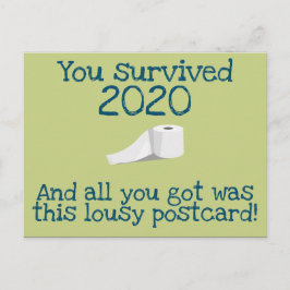 Sie haben 2020 ein sonniges neues Jahr überlebt Postkarte