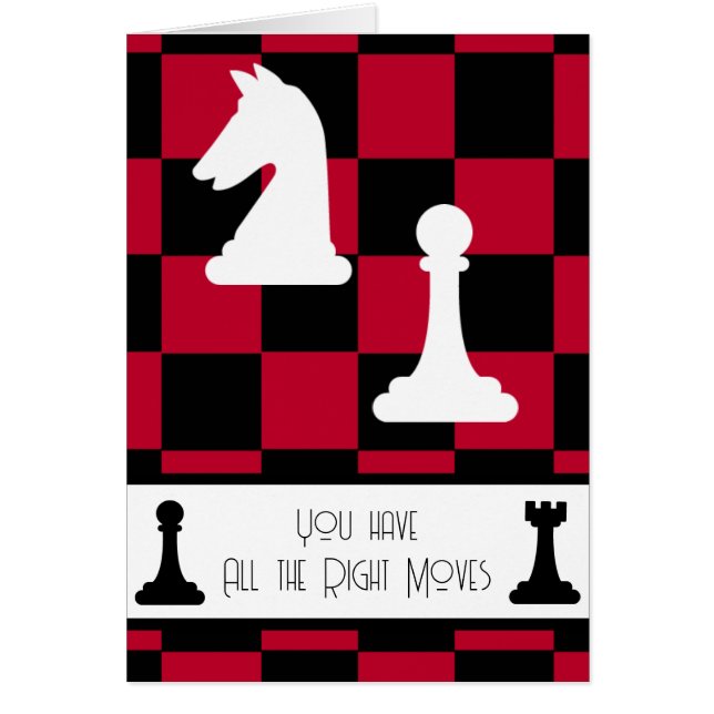 Sie haben alle richtigen Züge, Schach-Valentin (Vorne)
