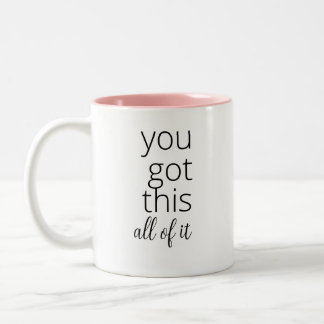 Sie haben das got. alle - Feminist Motivierend Zweifarbige Tasse