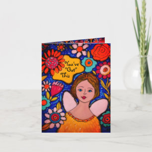 Sie haben das Got, Blume, Gänseblasen, Rose skurri Karte
