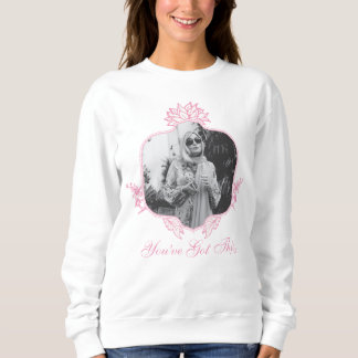Sie haben das Got - die weiße Lotus Sweatshirt