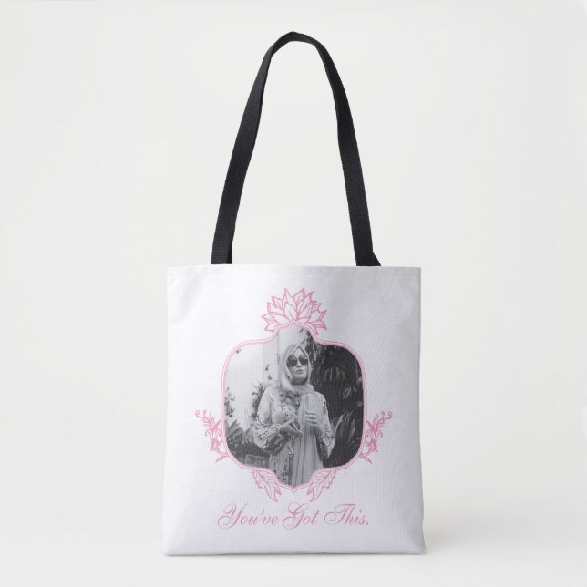 Sie haben das Got - die weiße Lotus Tasche (Vorderseite)