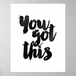 "Sie haben das Got" Goldrausch Motivierend Angebot Poster