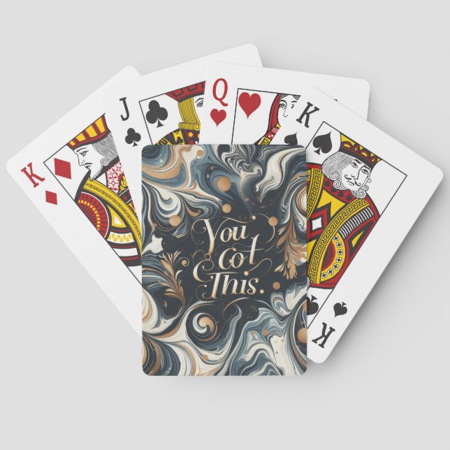 Sie haben das Got - Luxus Motivierend Spielkarten (Rückseite)