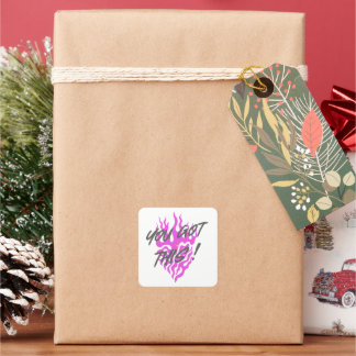 SIE HABEN DAS GOT QUADRATISCHER AUFKLEBER