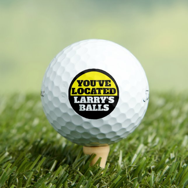 SIE HABEN "DEINEN NAMEN" BALLS GELEGEN GOLFBALL (Insitu T-Shirt)