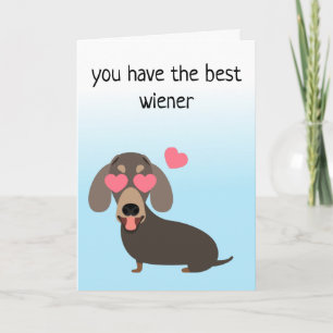 Sie haben den besten Wiener Love Dog-Jubiläum Karte