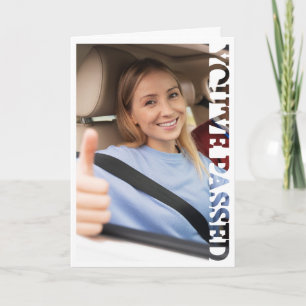 Sie haben den Bilderrahmen bestanden Gratulationsk Dankeskarte