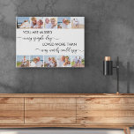 Sie haben die Erinnerung an die weiße 10-FotoColla Künstlicher Leinwanddruck<br><div class="desc">Individuelle Erinnerung Foto Leinwand, die Sie mit 10 Ihrer eigenen Fotos personalisiert. Das Gedenkgedicht lautet: "Du wirst jeden Single vermisst; liebst mehr, als irgendein Wort sagen könnte". Es ist in modernem Typografie und eleganten Handschriften mit einer Farbpalette von Schwarz und Weiß geschrieben. Die Fotovorlage ist für Sie Set, um Ihre...</div>