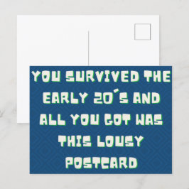 Sie haben die frühe 20. Neujahrskarte überlebt Postkarte