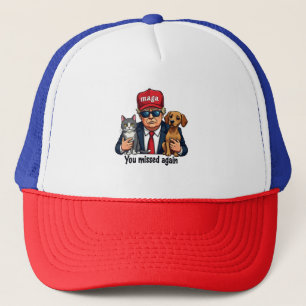 Sie haben die Wahl von Trump für Haustiere wieder Truckerkappe